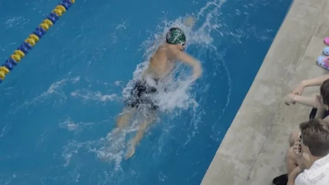 Swimming competitions Stock Footage 238665801