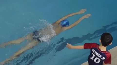 Swimming competitions Stock Footage 238668690