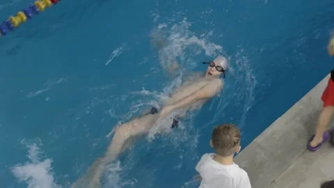 Swimming competitions Stock Footage 238668918