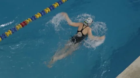 Swimming competitions Stock Footage 238671893
