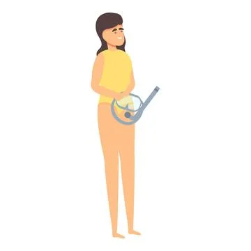 Swimming couch icon cartoon vector. Swim pool Stock Illustration