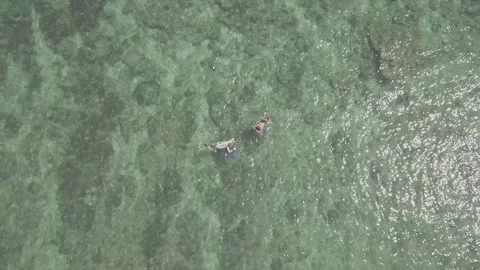 Swimming couple at the beach 動画素材 199826331