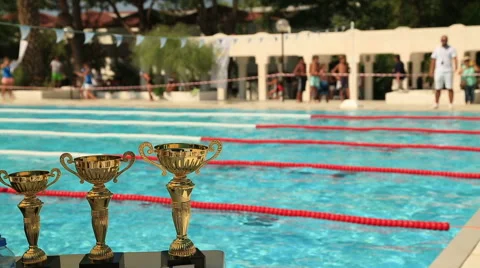 Swimming cup 3 스톡 동영상 53815129