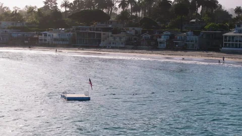 Swimming dock backlit Stock Footage 312279758