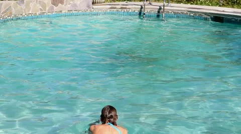 Swimming Exercise Breaststroke Stock Footage 12528033