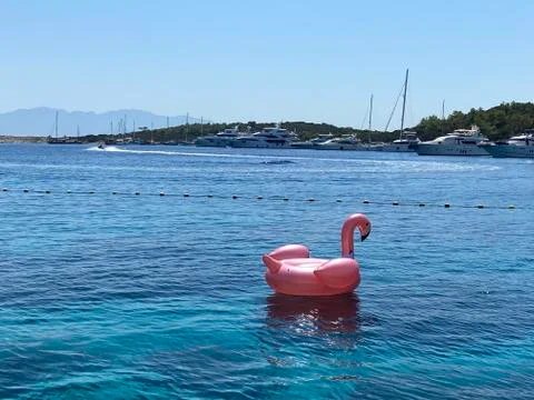 Swimming float in the sea Stock Photos