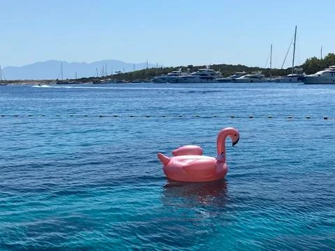 Swimming float in the sea Stock Photos