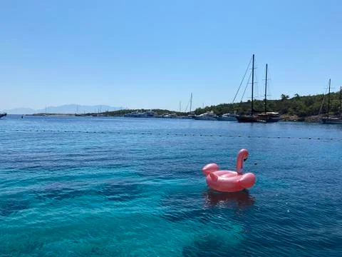 Swimming float in the sea Stock Photos