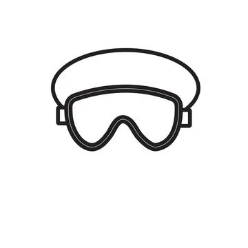 Swimming Glasses icon vector set collection for web Stock Illustration