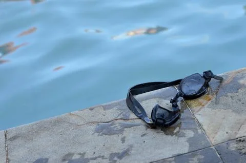 Swimming goggles Fotos Stock