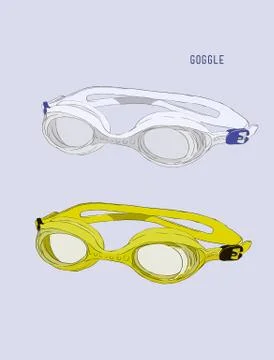 Swimming Goggles vector. Stock Illustration