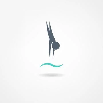 Swimming icon Stock Illustration
