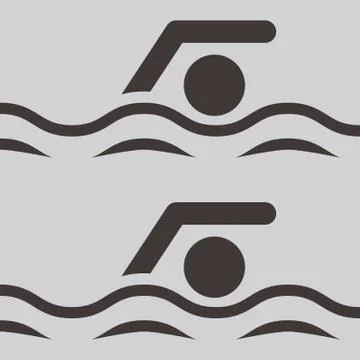 Swimming icon Stock Illustration