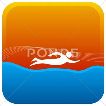 Swimming Stock Illustration