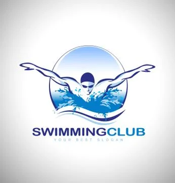 Swimming Logo Stock Illustration