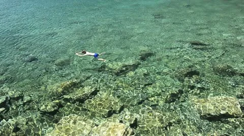 Swimming man 1 Stock Footage 11875837