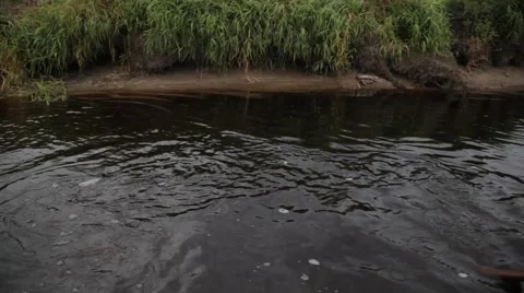 Swimming at the old boat Video stock 48902307
