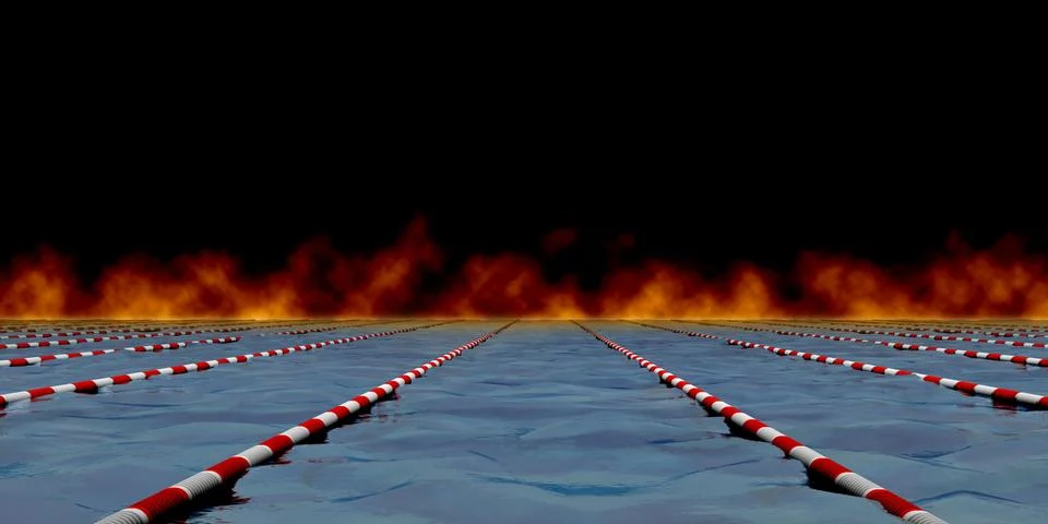 Swimming path Stock Photos