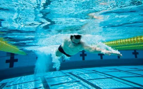 Swimming Foto stock