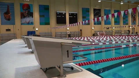 Swimming podiums Vídeo Stock 77368474