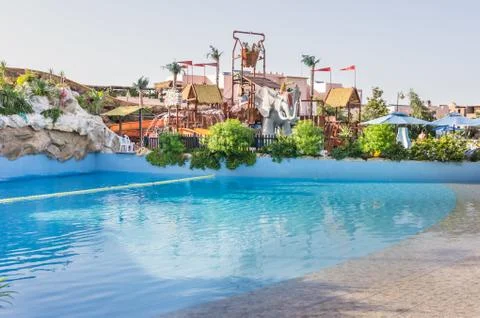 Swimming pool in a beautiful setting Фото