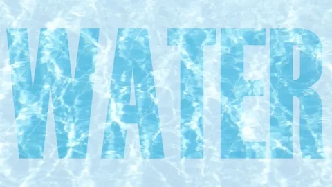 Swimming pool with blue water. Clean water in the pool. Transparent water in the Stock Footage