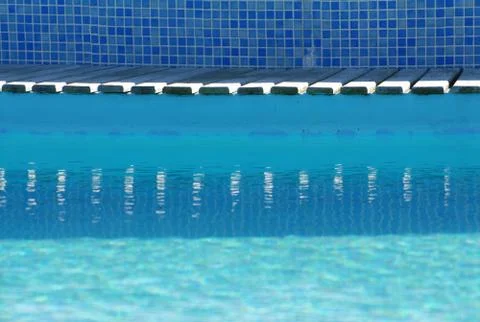 Swimming pool border Stock Photos