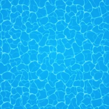 Swimming pool bottom caustics ripple and flow with waves background. Seamless Stock Illustration
