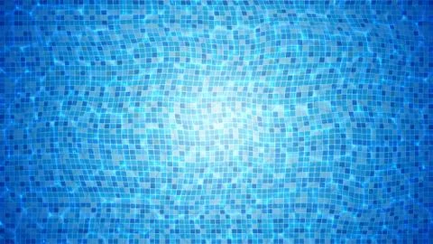 Swimming Pool With Bottom Caustics Ripple Vector Stock Illustration