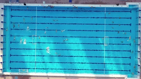 The swimming pool of Budapest. Summer. Stock Footage 250175878