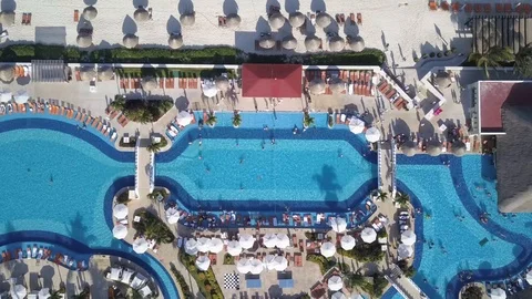 Swimming pool cancun Video stock 94018472