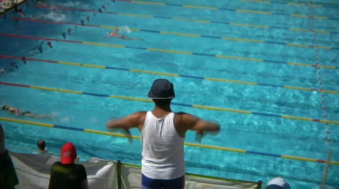 Swimming pool champ Video stock 660620