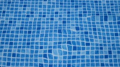 Swimming pool checkered of a design or pattern background 4K pure blue water Stock Footage 116202485