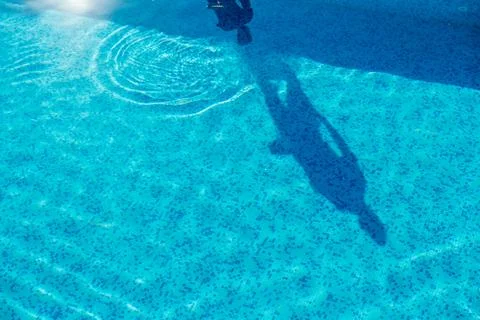 Swimming pool cleaning Stock Photos