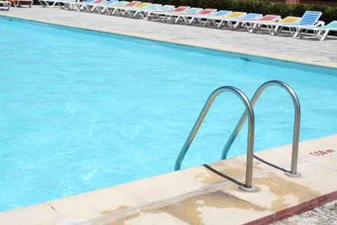 Swimming pool closeup Stock Photos