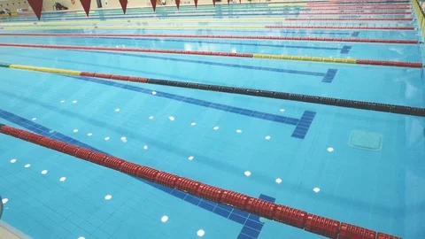 Swimming pool competitions Stock Footage 104803568