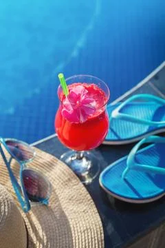 Swimming pool composition Stock Photos