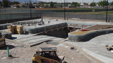 Swimming Pool Construction Stock Footage 40242093