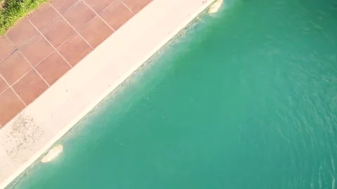 A Swimming Pool with a Contaminated Water Problem. Concept Health and safet.. Stock-Footage 314543997