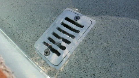 Swimming Pool Drain Stock Footage 596168