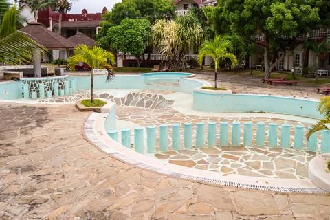 A swimming pool empties Stock Photos