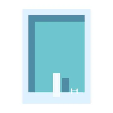 Swimming pool flat clipart vector illustration Stock Illustration