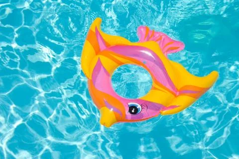 Swimming pool float Stock Photos