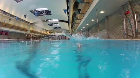 Swimming pool Stock Footage 10734388