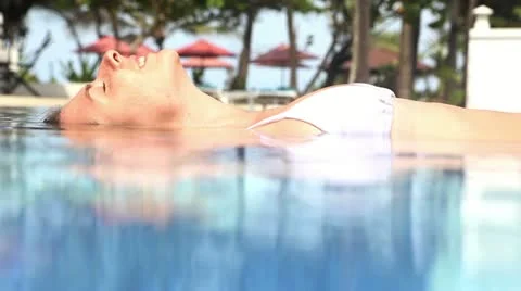 In swimming pool Stock Footage 20463627