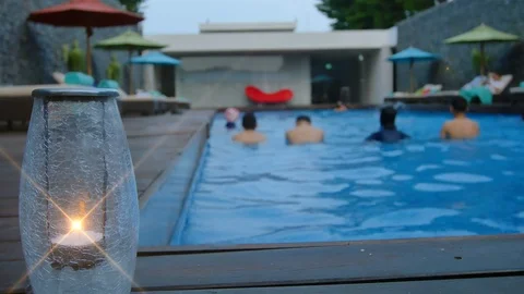 Swimming pool Stock Footage 90735886