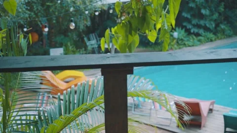 Swimming pool in the forest Stock Footage 151914905