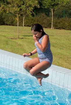 Swimming pool fun Stock Photos