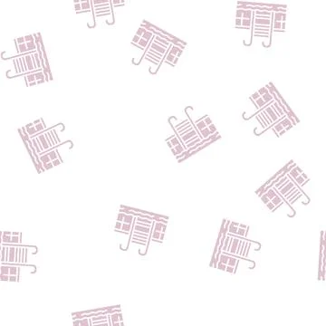 Swimming pool glyph seamless pattern Stock Illustration