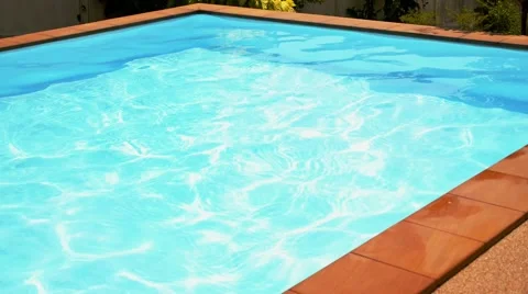 Swimming Pool at Hotel Close Up. Stock Footage 40406734